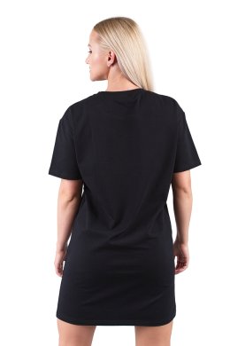 TRIČKOVÉ ŠATY OVERSIZED ČERNÉ