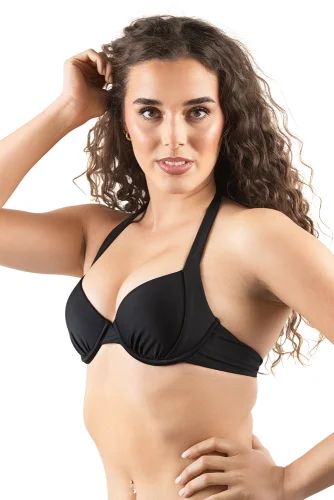 PLAVKOVÝ VRŠEK PUSH-UP LUNA ČERNÝ - Velikost: XS
