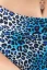 SPODNÍ DÍL PLAVEK RIA DELUXE LEOPARD MODRÝ - Velikost: XL