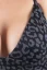 PLAVKOVÝ TOP RIA DELUXE LEOPARD ČERNÝ - Velikost: S