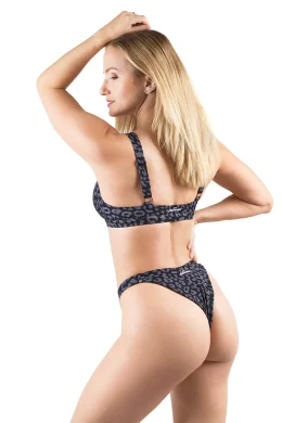 SPODNÍ DÍL PLAVEK SERENA LEOPARD ČERNÝ